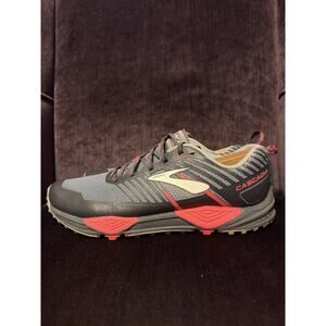 Brooks Cascadia 13 Women's Sz 10B (Medium) Trail Running Shoes Gray Black Pink